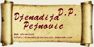 Đenadija Pejnović vizit kartica